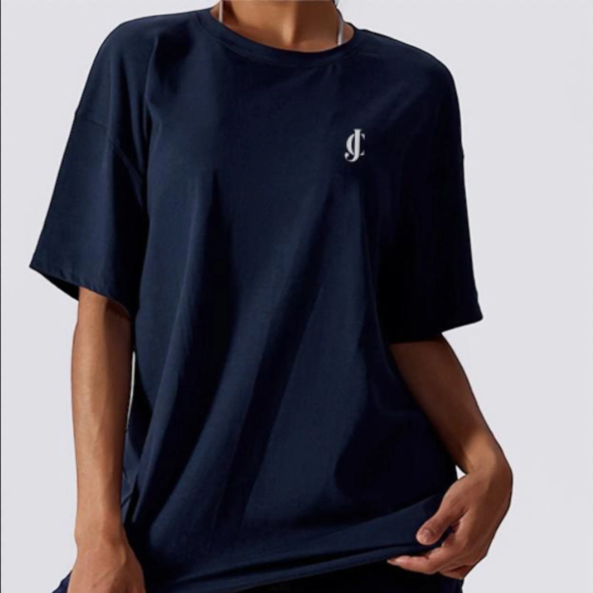 oversized t shirt women blue