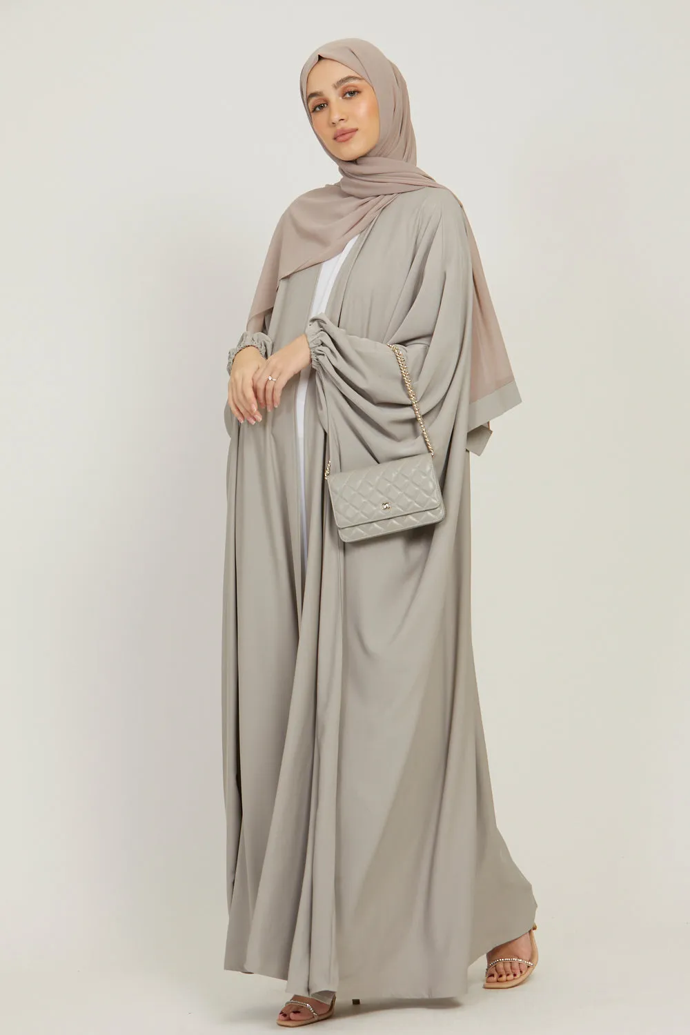 Premium Open Bisht - Natural