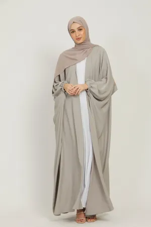 Premium Open Bisht - Natural