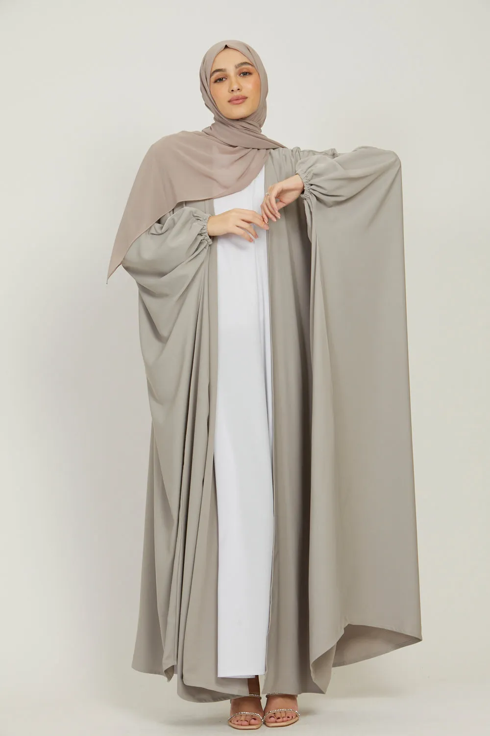 Premium Open Bisht - Natural