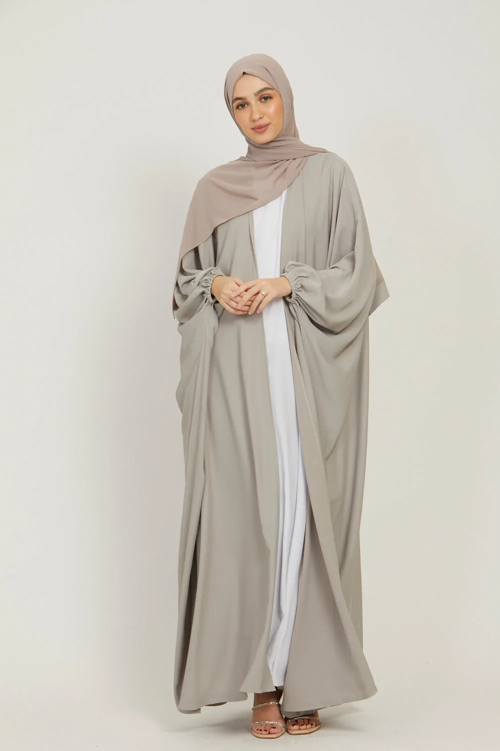 Premium Open Bisht - Natural