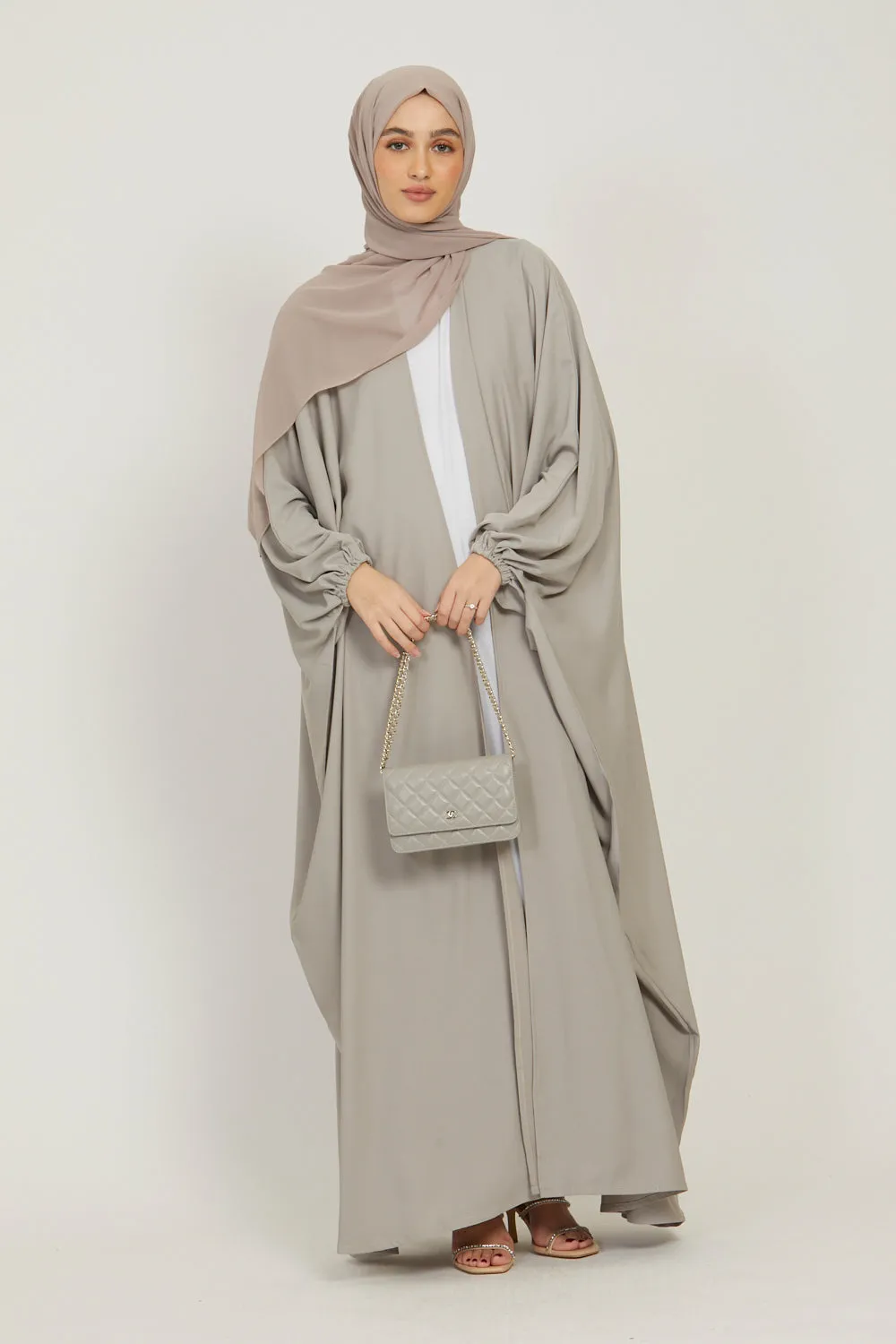 Premium Open Bisht - Natural