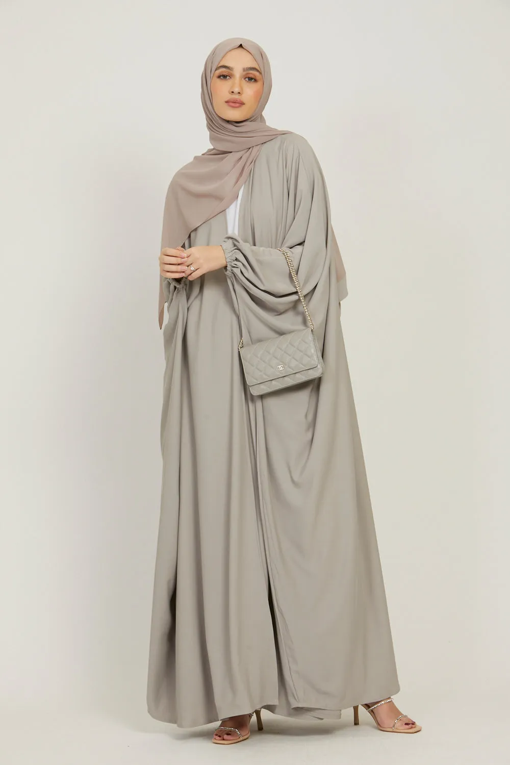 Premium Open Bisht - Natural