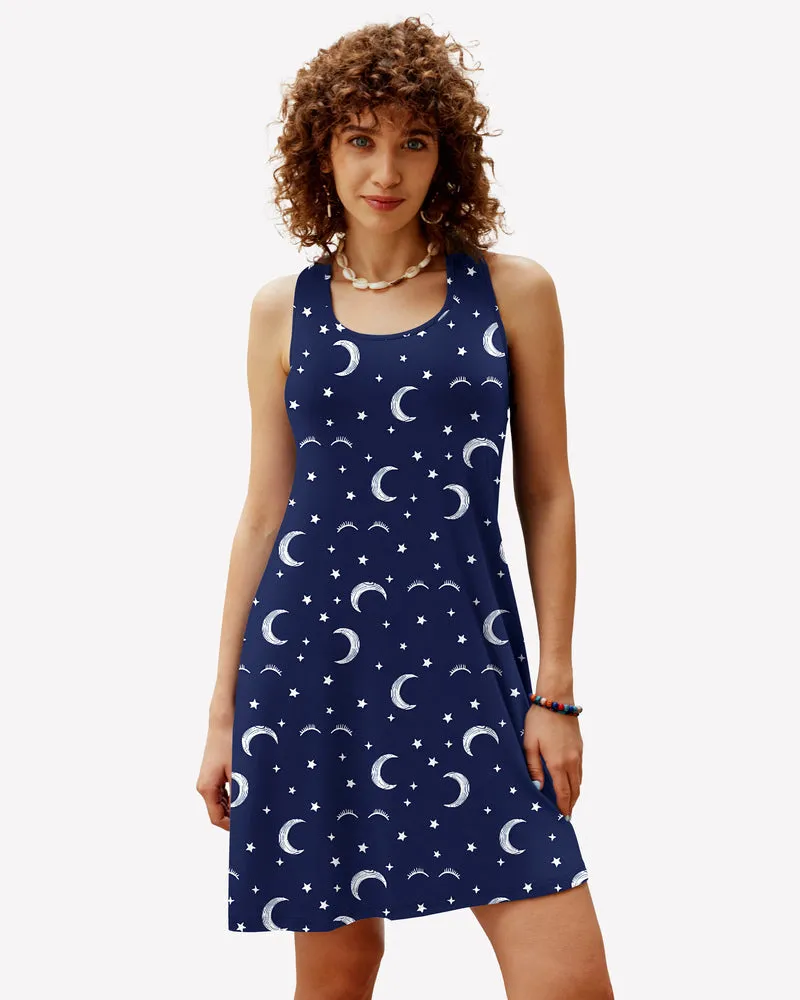 Printed Chemise Racerback Sleep Dress