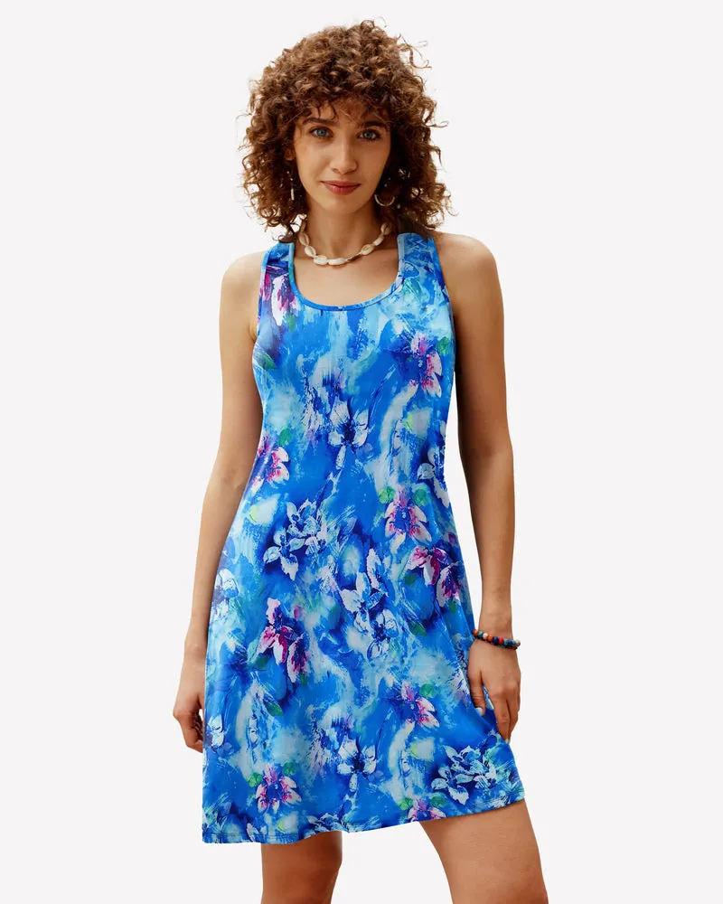 Printed Chemise Racerback Sleep Dress