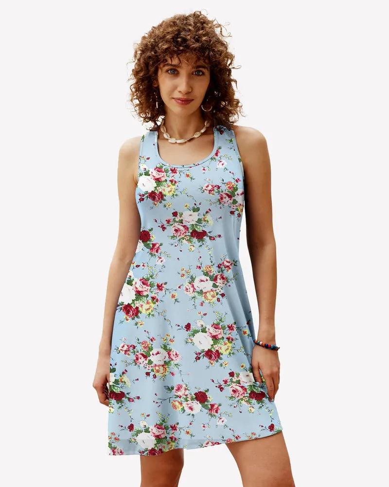 Printed Chemise Racerback Sleep Dress