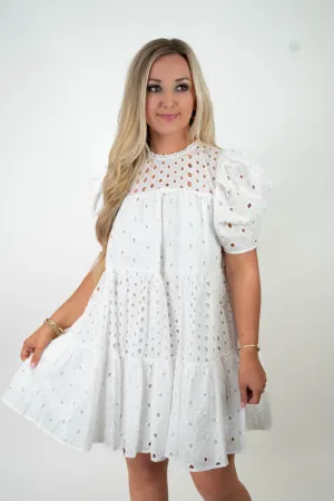 Roses & Romance Eyelet Dress