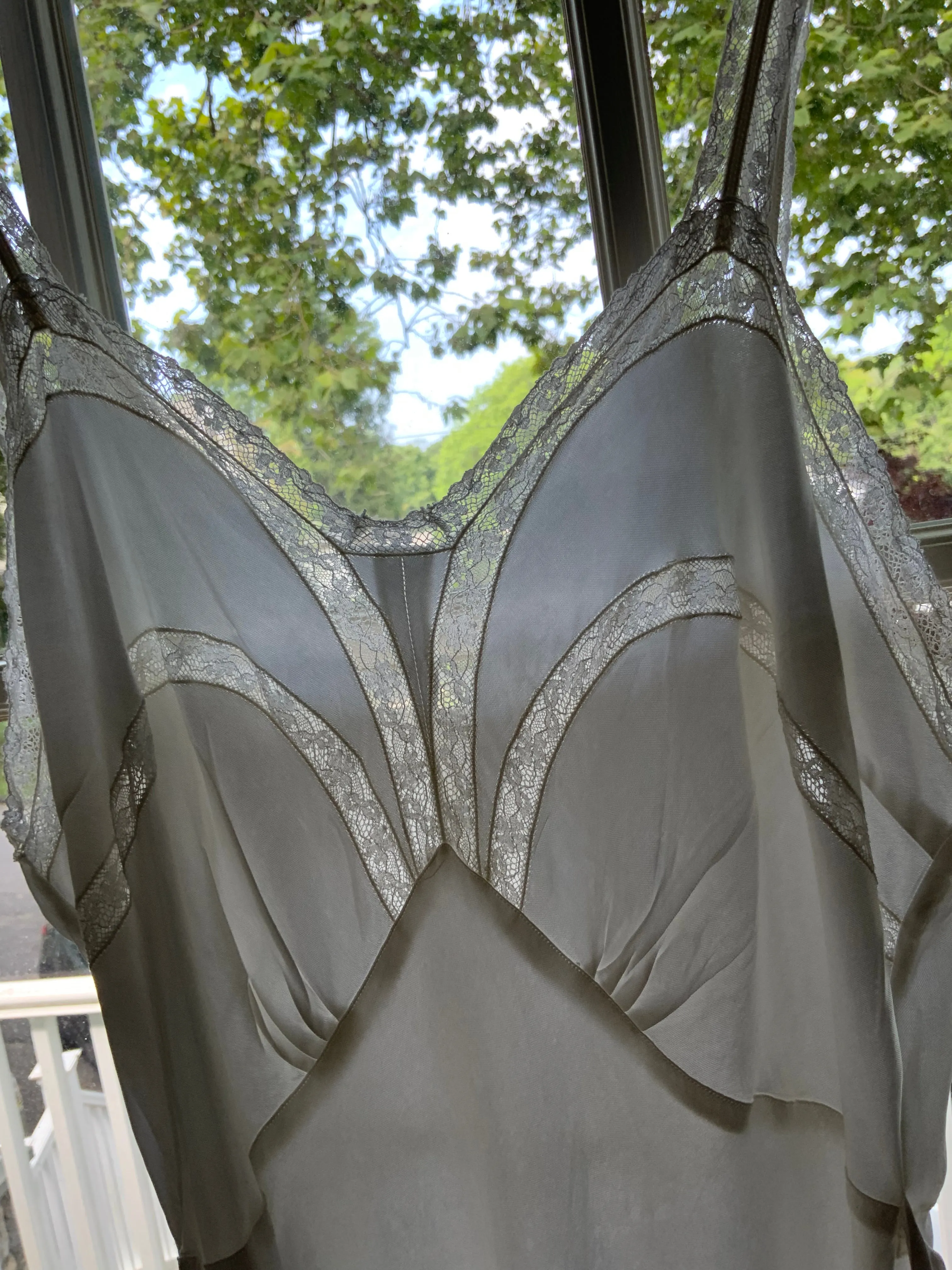 Satin Bridal Nightgown- 40s