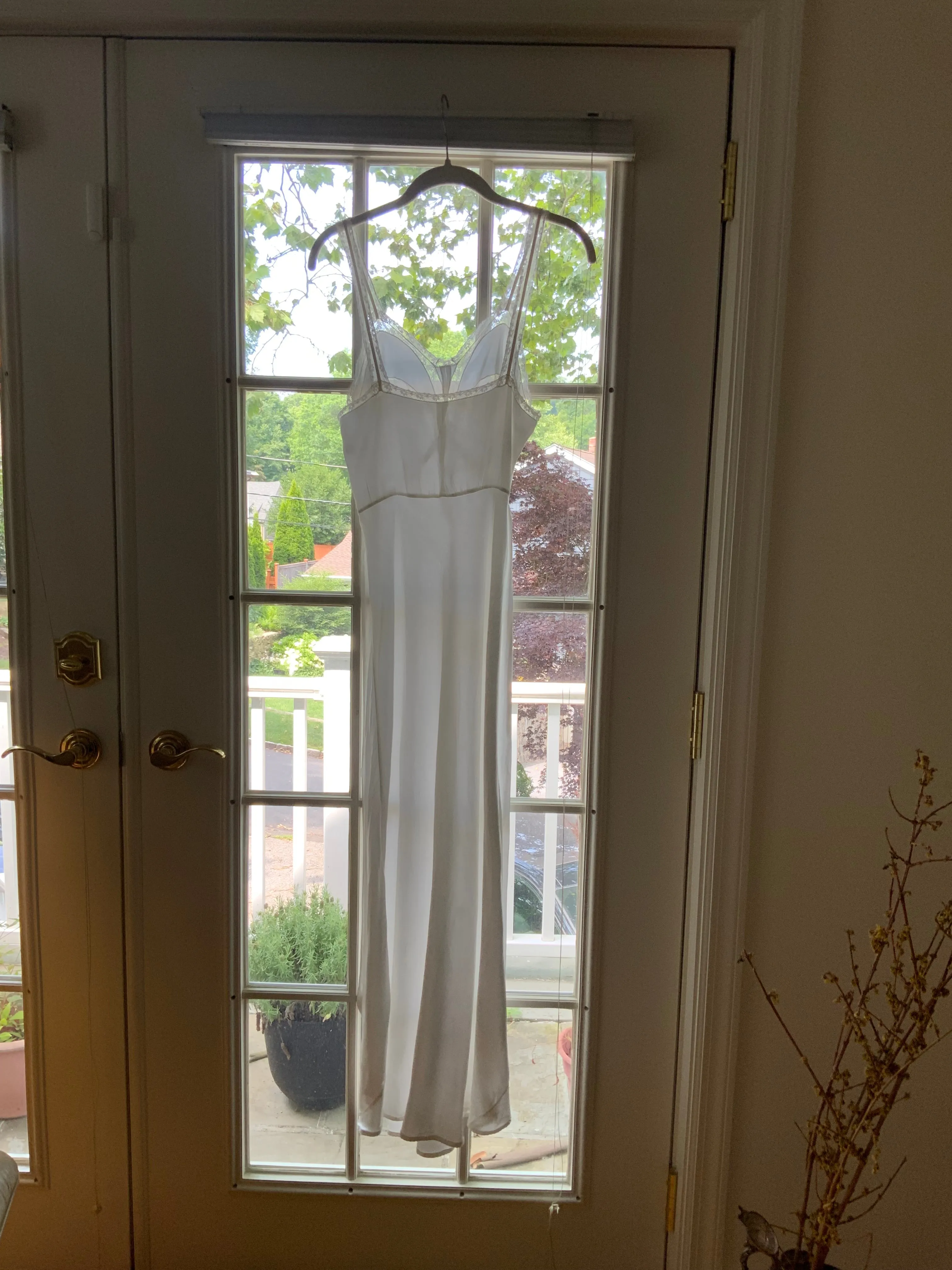 Satin Bridal Nightgown- 40s