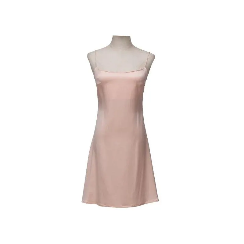 Sergey Soroka x On Course Mini Pink Slip Dress | US 4