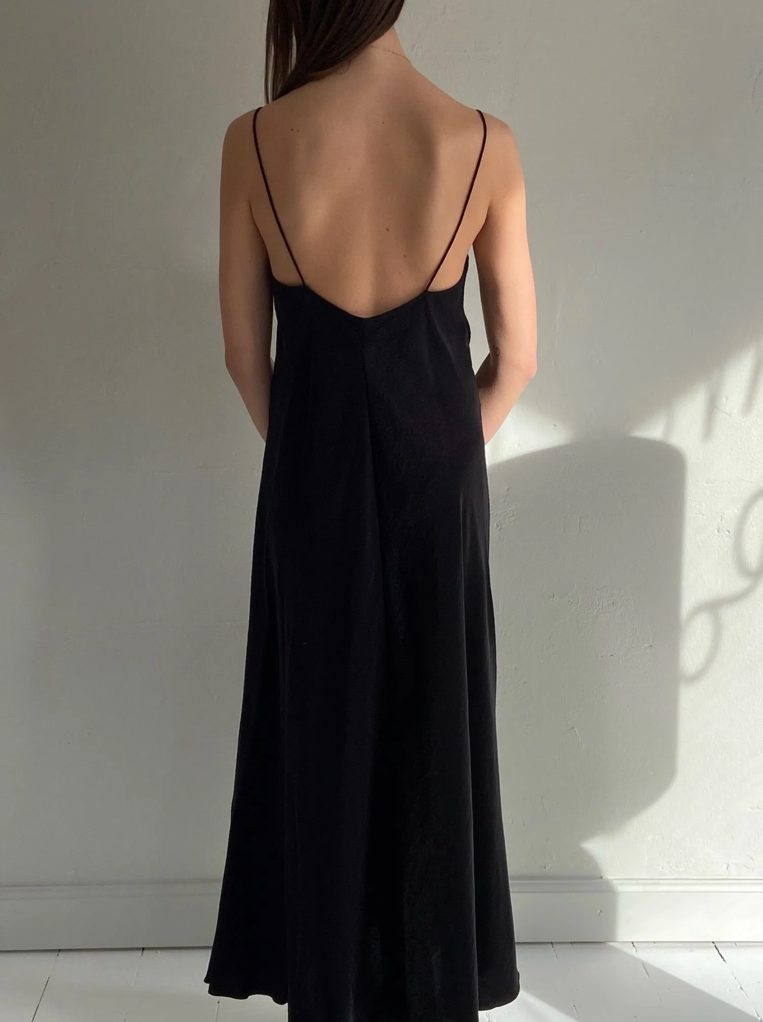 Slip dress - black