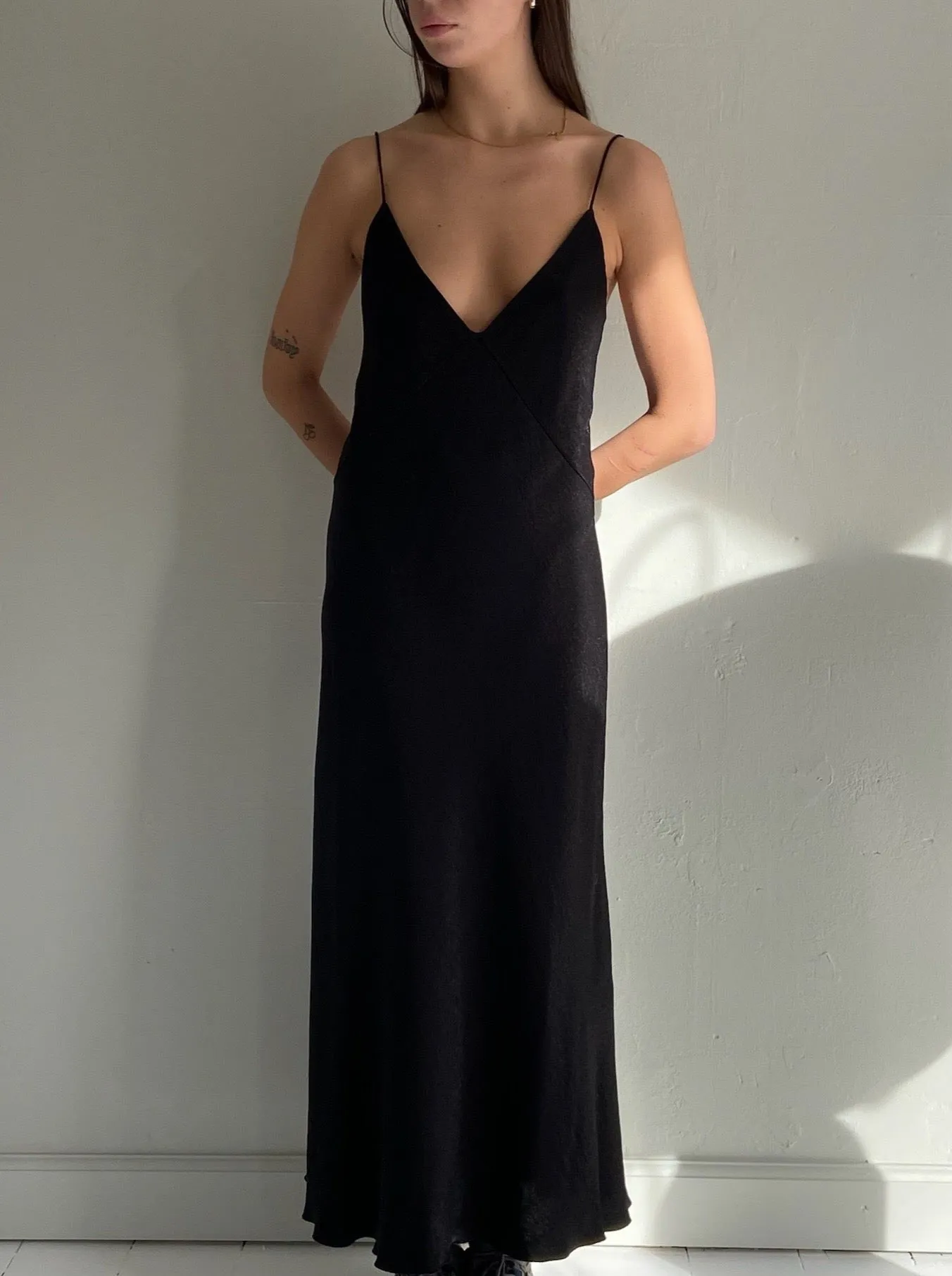 Slip dress - black