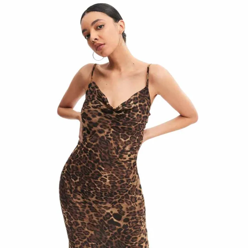 Slip Dress Leopard Print