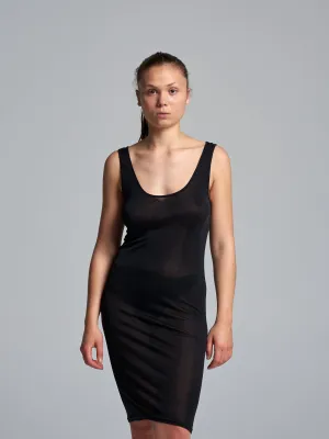 Sporty Slip Dress | Seide - Black