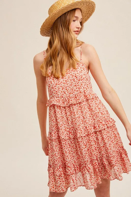 Stanley Floral Chiffon Mini Dress FINAL SALE