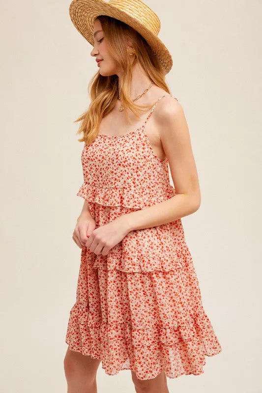 Stanley Floral Chiffon Mini Dress FINAL SALE