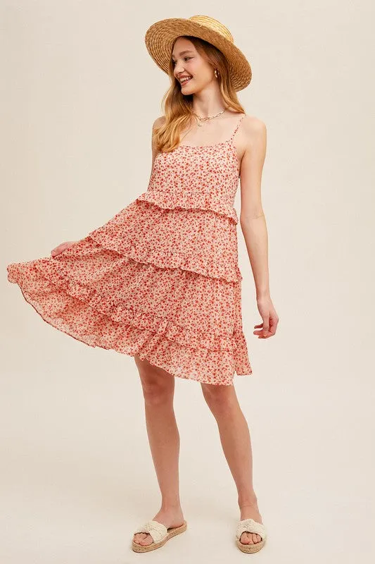 Stanley Floral Chiffon Mini Dress FINAL SALE