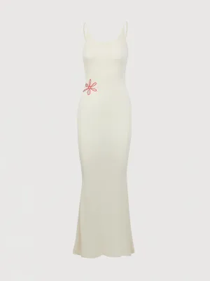 Stella Cut Out Dress - Creme