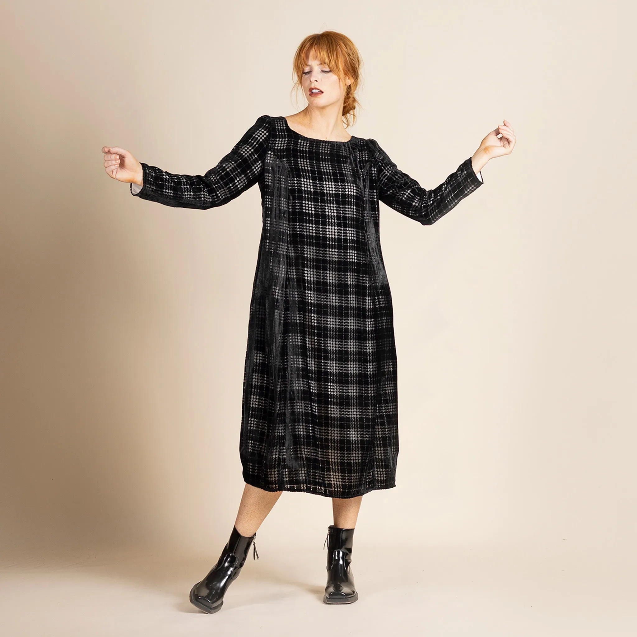 tartan giselle dress