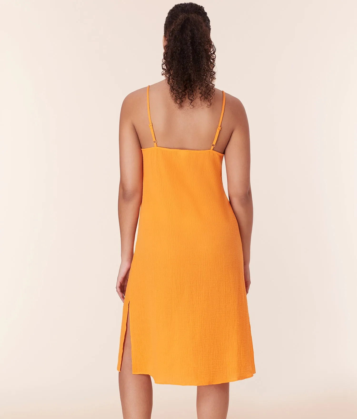 The Barreta Dress - Cotton Gauze - Marigold