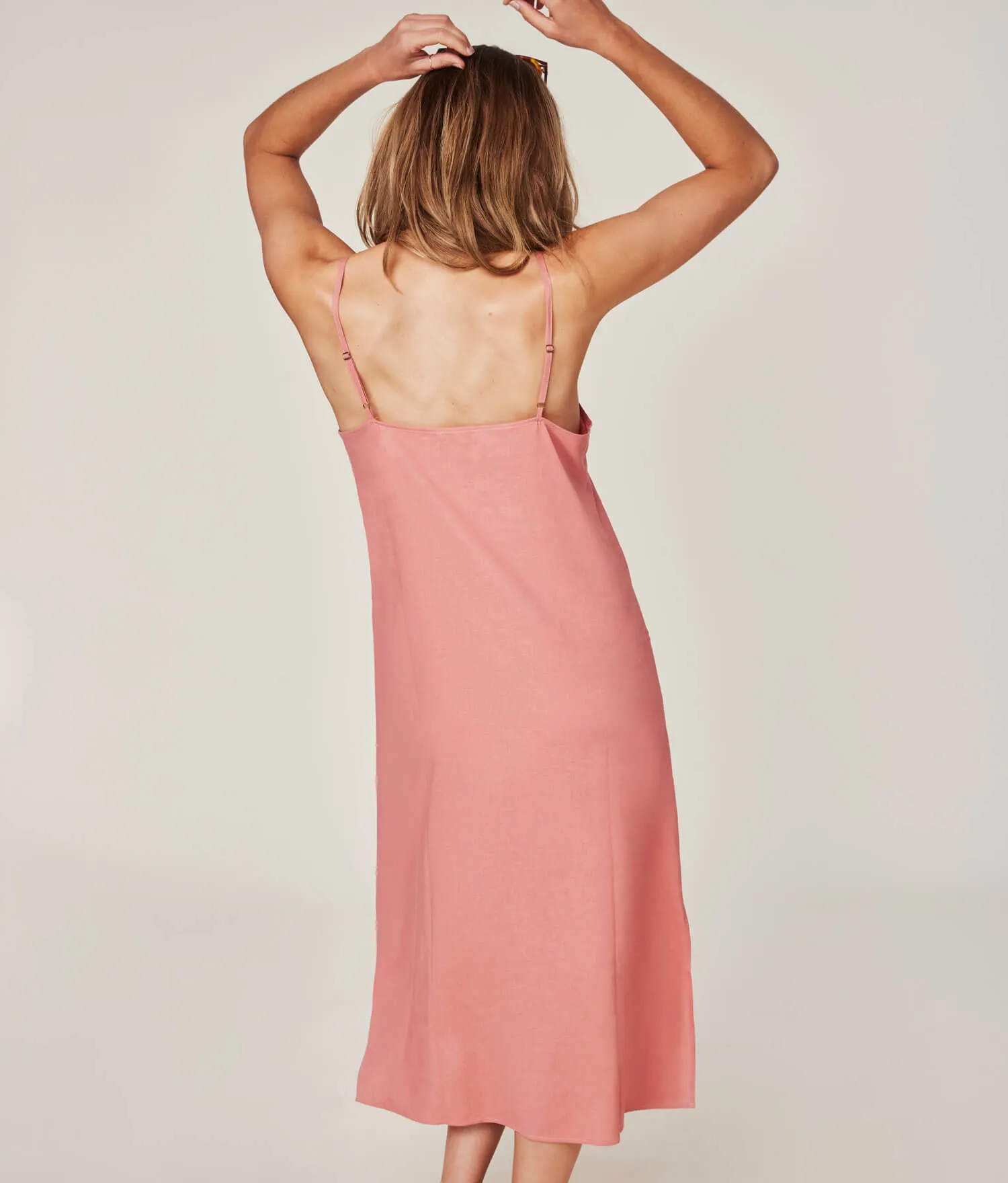 The Barreta Dress - Linen - Sunset (Archive)