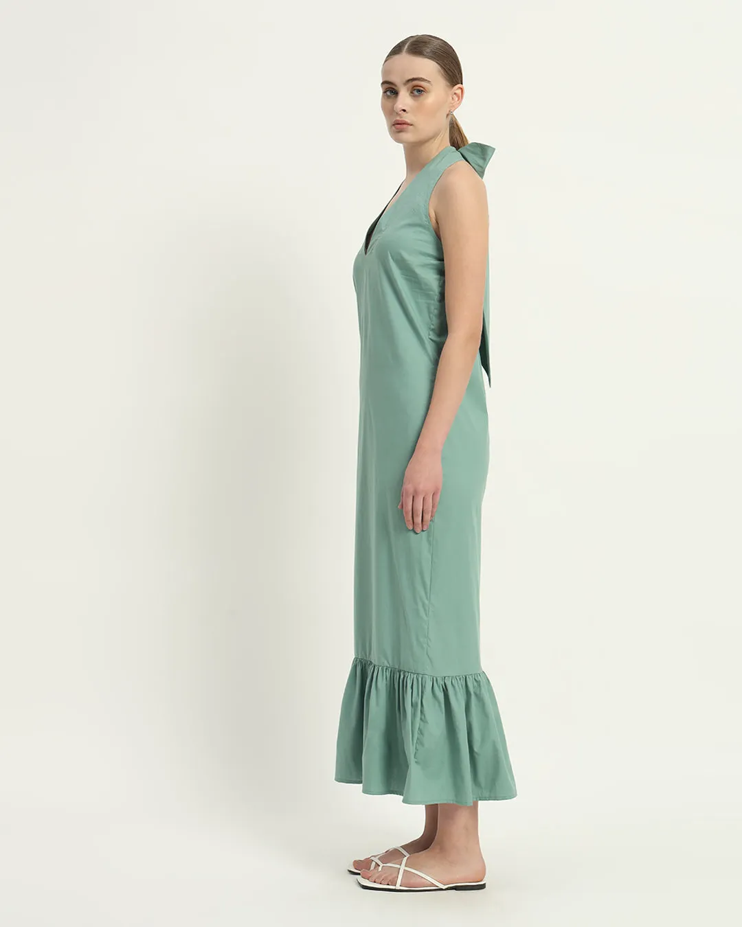 The Wellsville Mint Cotton Dress