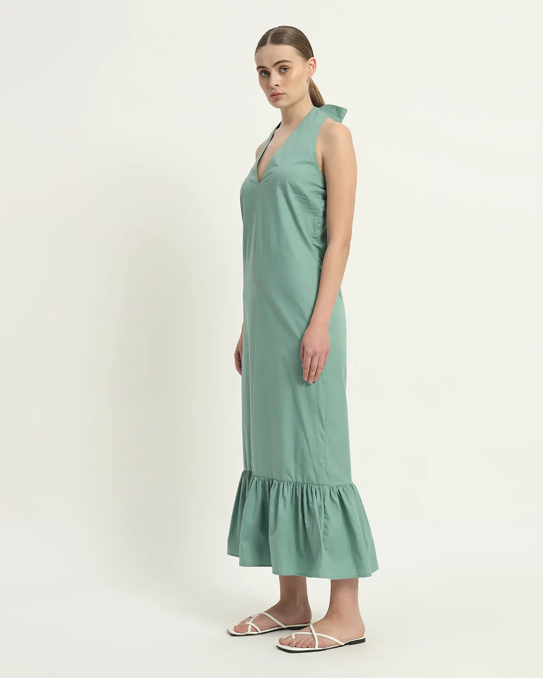 The Wellsville Mint Cotton Dress