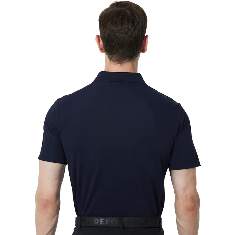 Tour Fit Short Sleeve Golf Shirt Men Navy