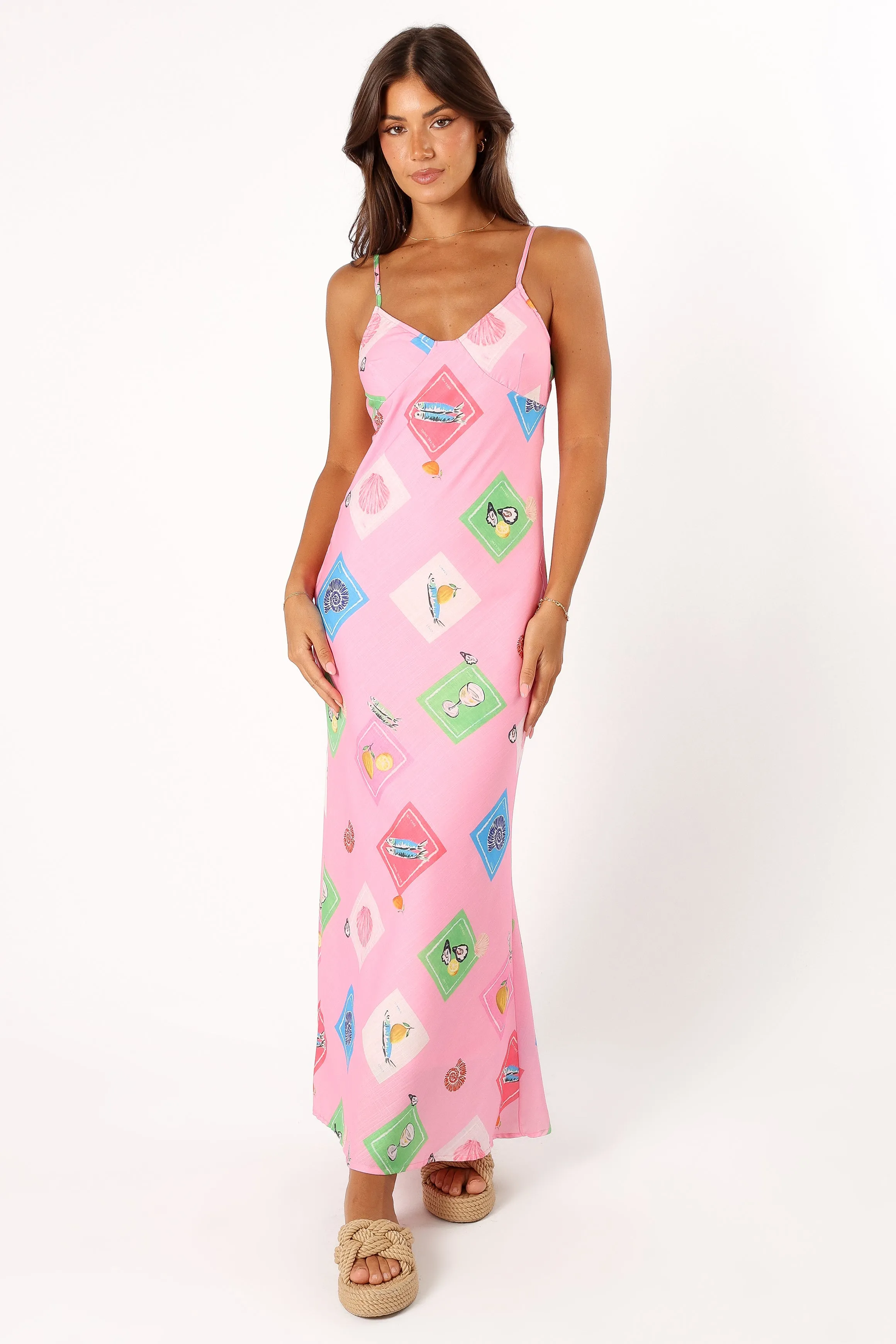 Tutti Maxi Slip Dress - Pink