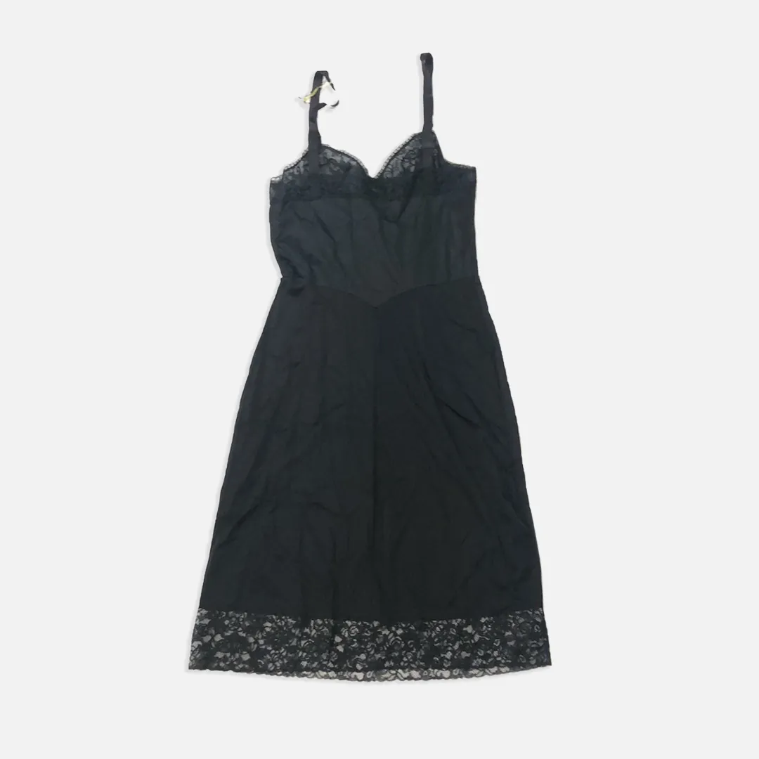 Vintage Black Slip Dress