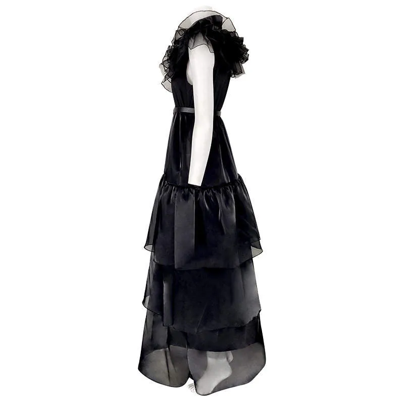 Wednesday Addams Prom Dress Cosplay Costume