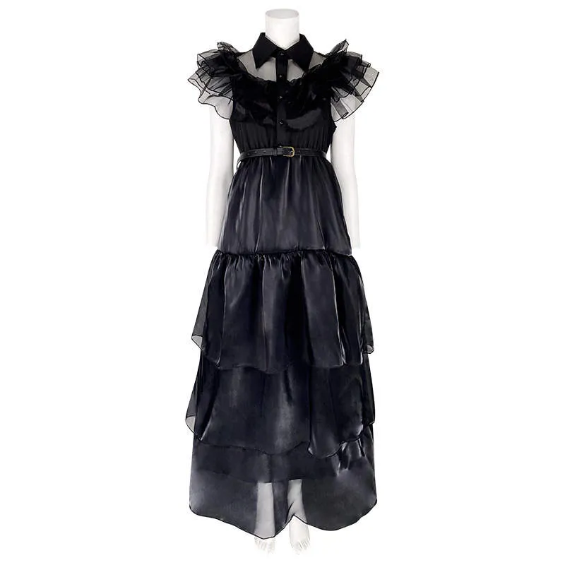 Wednesday Addams Prom Dress Cosplay Costume