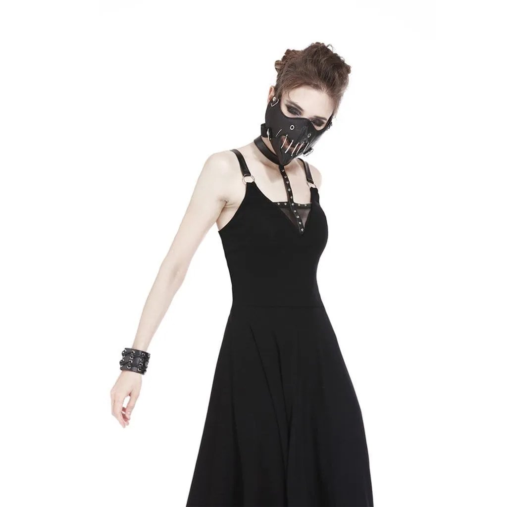 Women's Goth Halterneck Slip Dress