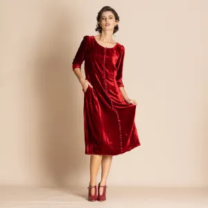 woodlands velvet roses romance dress