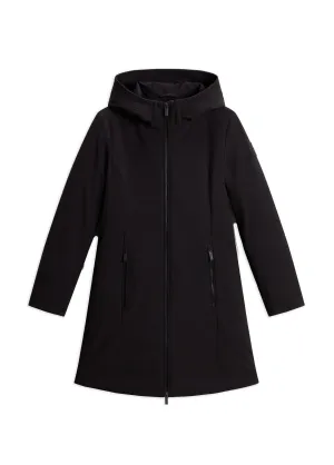 Woolrich Firth Parka In Tech Softshell Nero