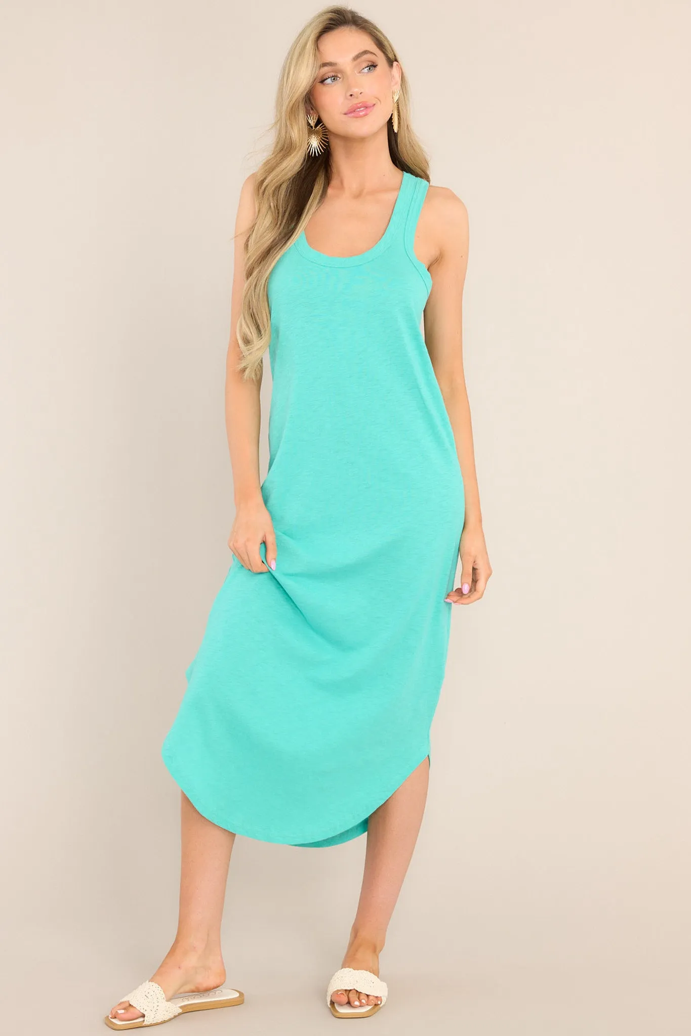 Z-Supply Easy Going Cotton Slub Cabana Green Dress